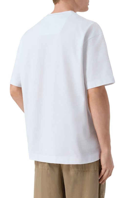 Хлопковая футболка BOSS 50555106 Белый  50555106 Фото 4