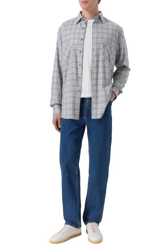 Рубашка из хлопка и лиоцелла Stefano Ricci SP008058/BN2821 Серый  SP008058/BN2821 Фото 2