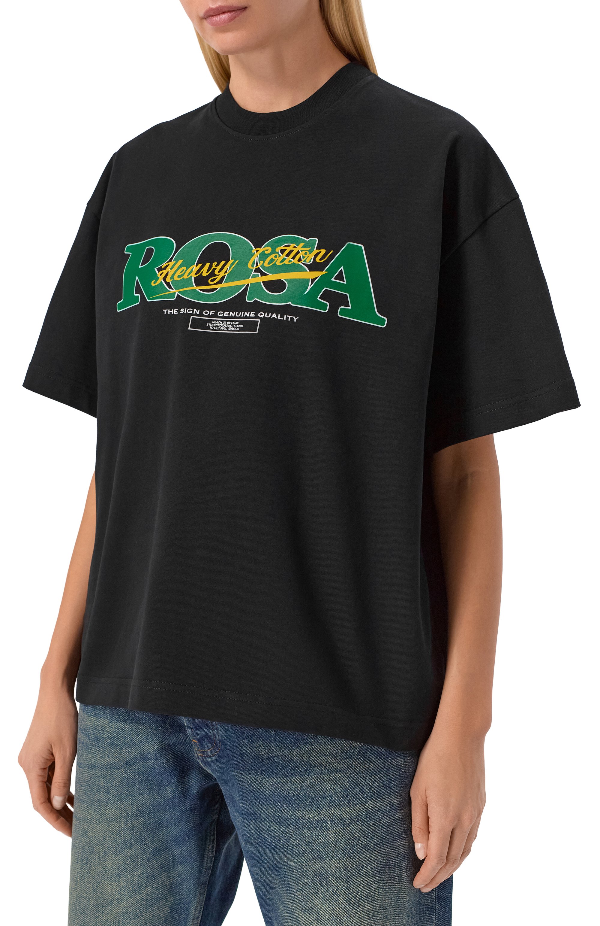 Хлопковая футболка PLANTA ROSA, арт. PR/T02/CHARM-BOLD/300VELVET, фото 6