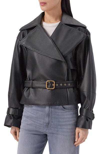 Кожаная куртка HUGO, арт. 50560068, фото 3