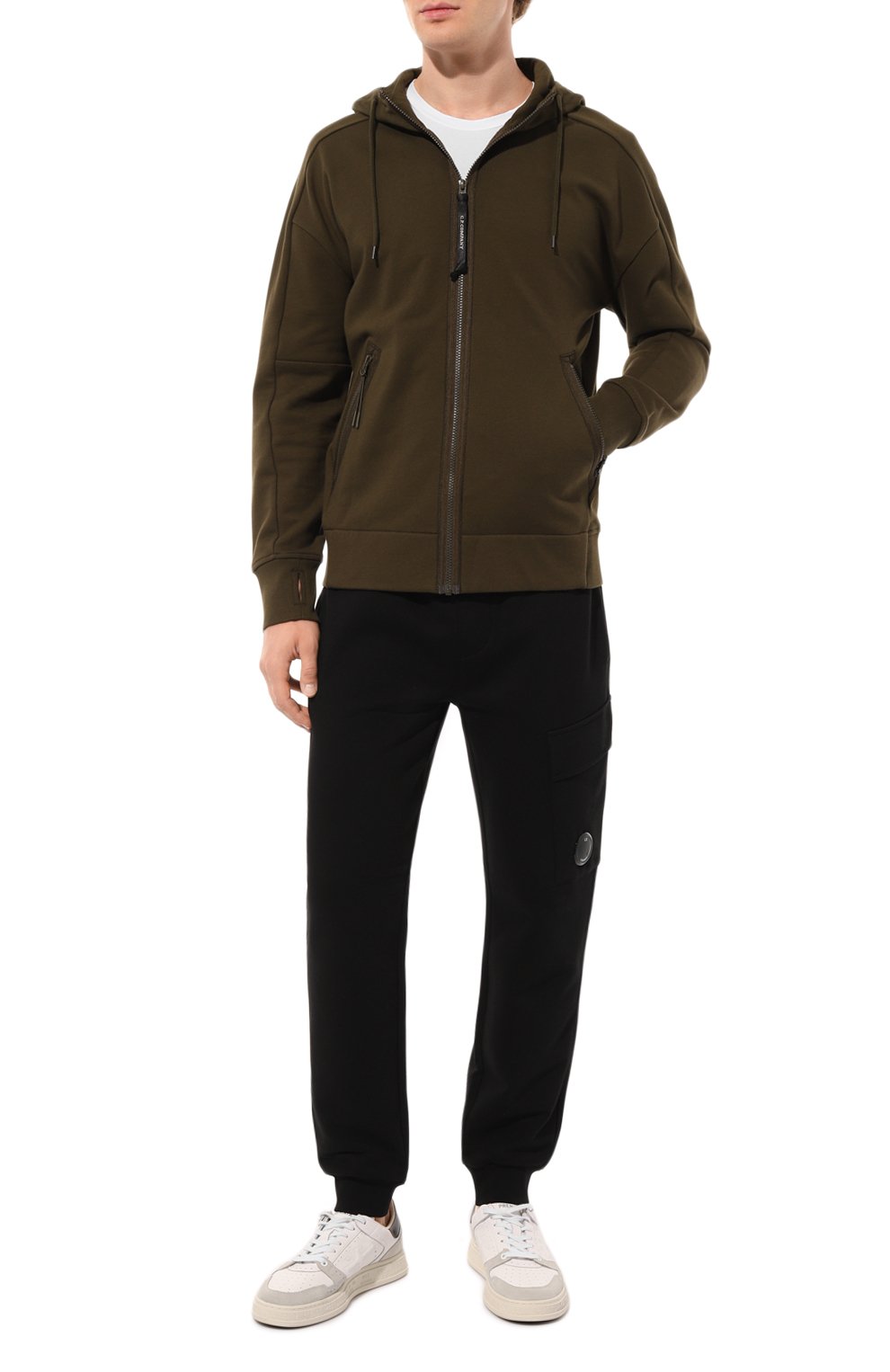 Хлопковые джоггеры C.P. COMPANY, арт. 17CMSP017A005086W, фото 2