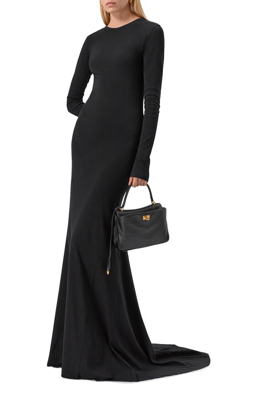 Хлопковое платье Ann Demeulemeester B0011347/FA045 Чёрный  B0011347/FA045 Фото 2