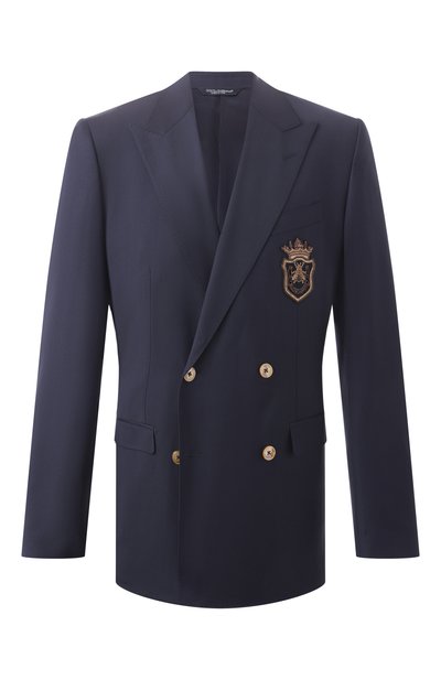 Мужской шерстяной пиджак DOLCE & GABBANA, арт. G2TJ8Z/FUBFA