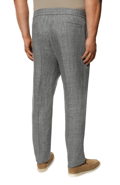 Льняные брюки BRUNELLO CUCINELLI, арт. MH238E174W, фото 4