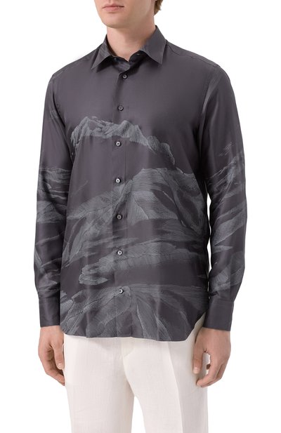 Шелковая рубашка ZILLI, арт. SP0I01M060024908F, фото 3