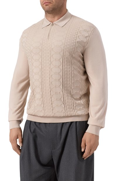 Поло из шерсти и шелка STEFANO RICCI, арт. KE06014P30/E25404, фото 3