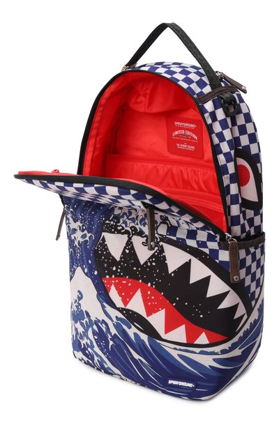 Рюкзак ichimatsu-moyo camokawa SPRAYGROUND синего цвета по цене 17600 руб., арт. 910B8810NSZ/ICHIMATSU-M0Y0 CAM0KAWA DLX-C0TT0N BAC, фото 3 Рюкзак ichimatsu-moyo camokawa SPRAYGROUND, арт. 910B8810NSZ/ICHIMATSU-M0Y0 CAM0KAWA DLX-C0TT0N BAC, фото 3
