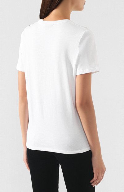 Хлопковая футболка MICHAEL MICHAEL KORS, арт. MF95MBD97J, фото 4