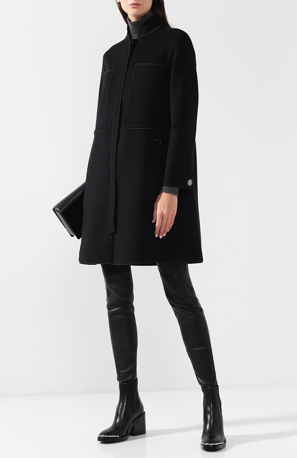 Пальто из смеси шерсти и хлопка GIORGIO ARMANI, арт. 8WH0L00H/T001I, фото 2