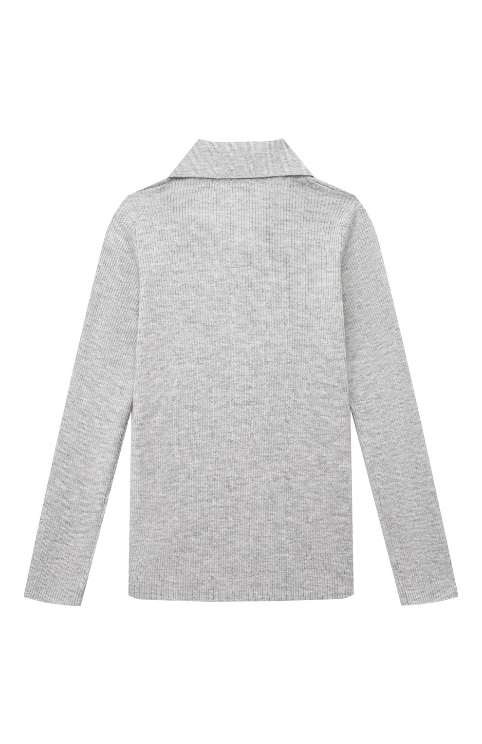 Поло из кашемира и вискозы BRUNELLO CUCINELLI светло-серого цвета по цене 59950 руб., арт. B9AM81805A, фото 2 Поло из кашемира и вискозы BRUNELLO CUCINELLI, арт. B9AM81805A, фото 2