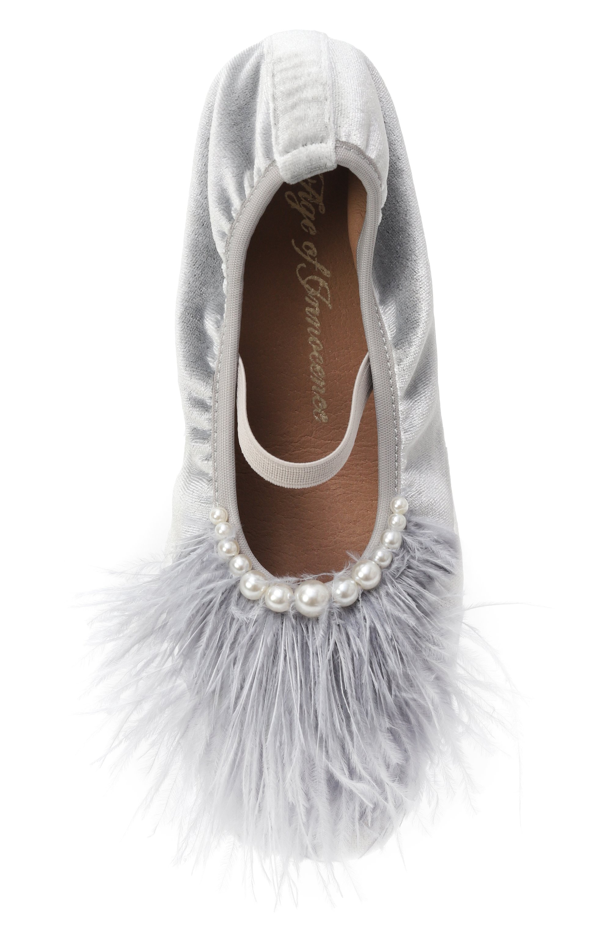 Бархатные балетки blanche AGE OF INNOCENCE, арт. 000485/BLANCHE/33, фото 4