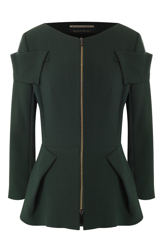 

Шерстяной жакет Roland Mouret, Зелёный