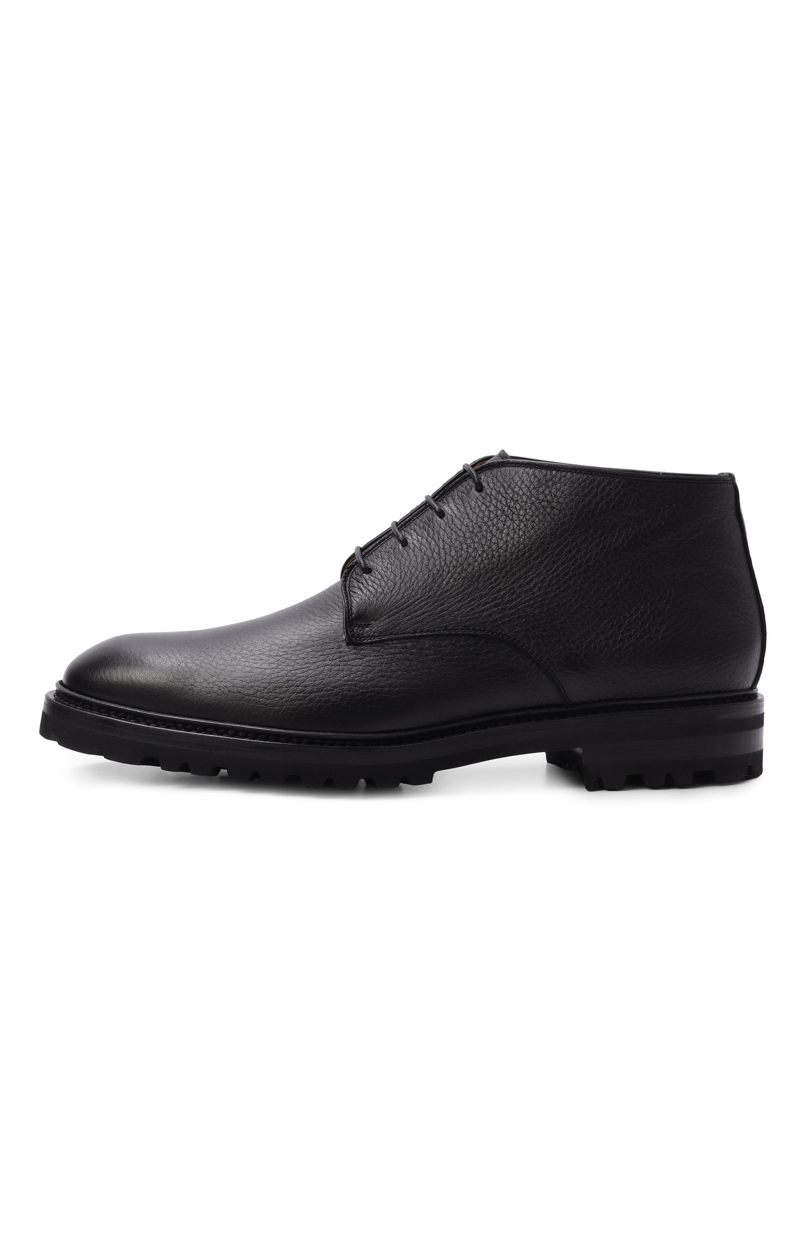 Кожаные ботинки KITON черного цвета по цене 228500 руб., арт. USSA510N00126, фото 3 Кожаные ботинки KITON, арт. USSA510N00126, фото 3