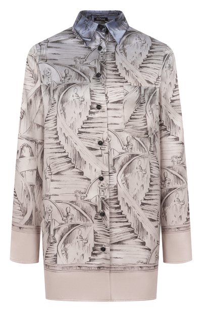 Женская шелковая рубашка KITON, арт. D58460K0585G08