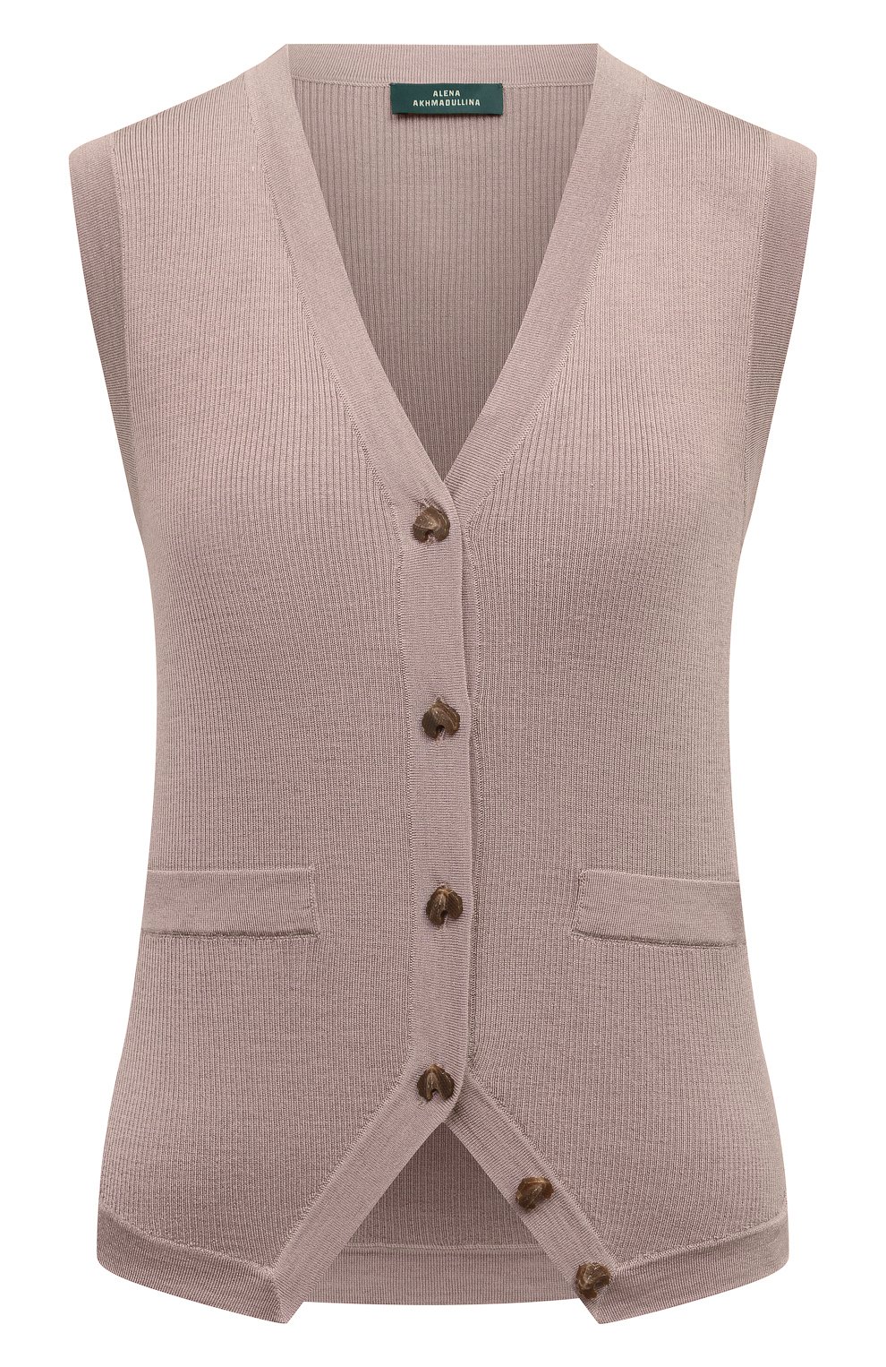 Жилет из шерсти и шелка AKHMADULLINA бежевого цвета по цене 99900 руб., арт. 1225.2JI909/W120, фото 1 Жилет из шерсти и шелка AKHMADULLINA, арт. 1225.2JI909/W120, фото 1