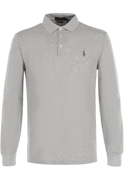 Хлопковое поло с длинными рукавами POLO RALPH LAUREN, арт. 710661016, фото 1