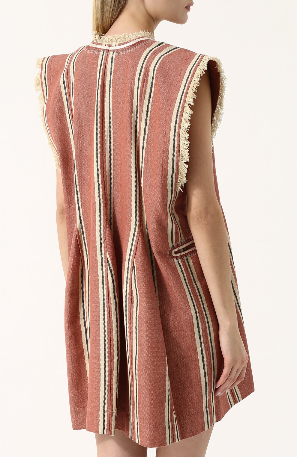 Хлопковое мини-платье свободного кроя ISABEL MARANT ETOILE, арт. R01075-18P033E/DENIZE, фото 4