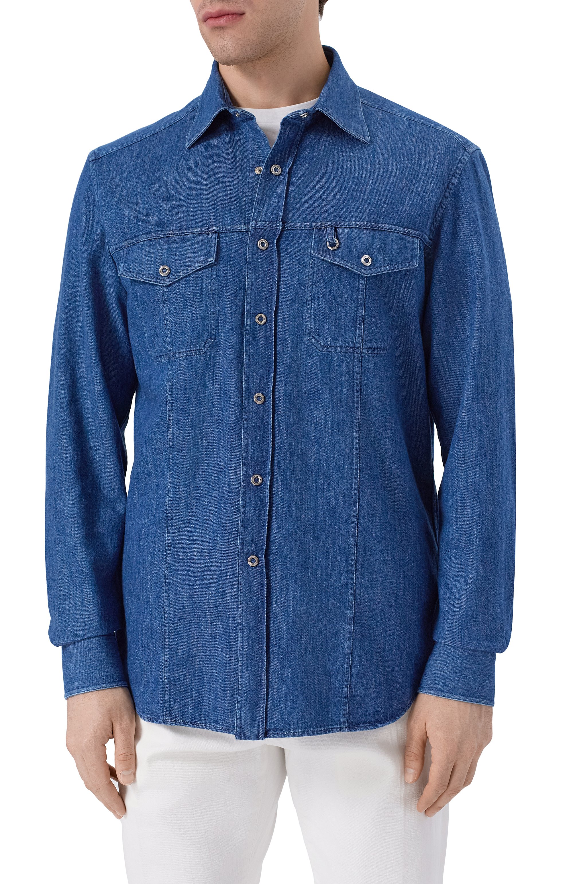 Джинсовая рубашка STEFANO RICCI, арт. MC007565/EX3102, фото 3