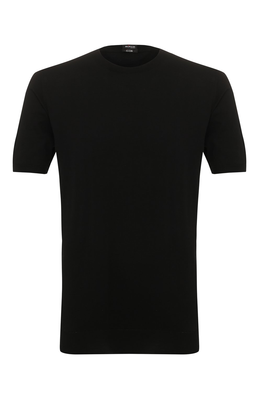 Хлопковый джемпер KITON черного цвета по цене 82000 руб., арт. UK31UM, фото 1 Хлопковый джемпер KITON, арт. UK31UM, фото 1