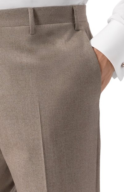 Шерстяные брюки CORNELIANI бежевого цвета по цене 52050 руб., арт. 265B01-2618111, фото 5 Шерстяные брюки CORNELIANI, арт. 265B01-2618111, фото 5