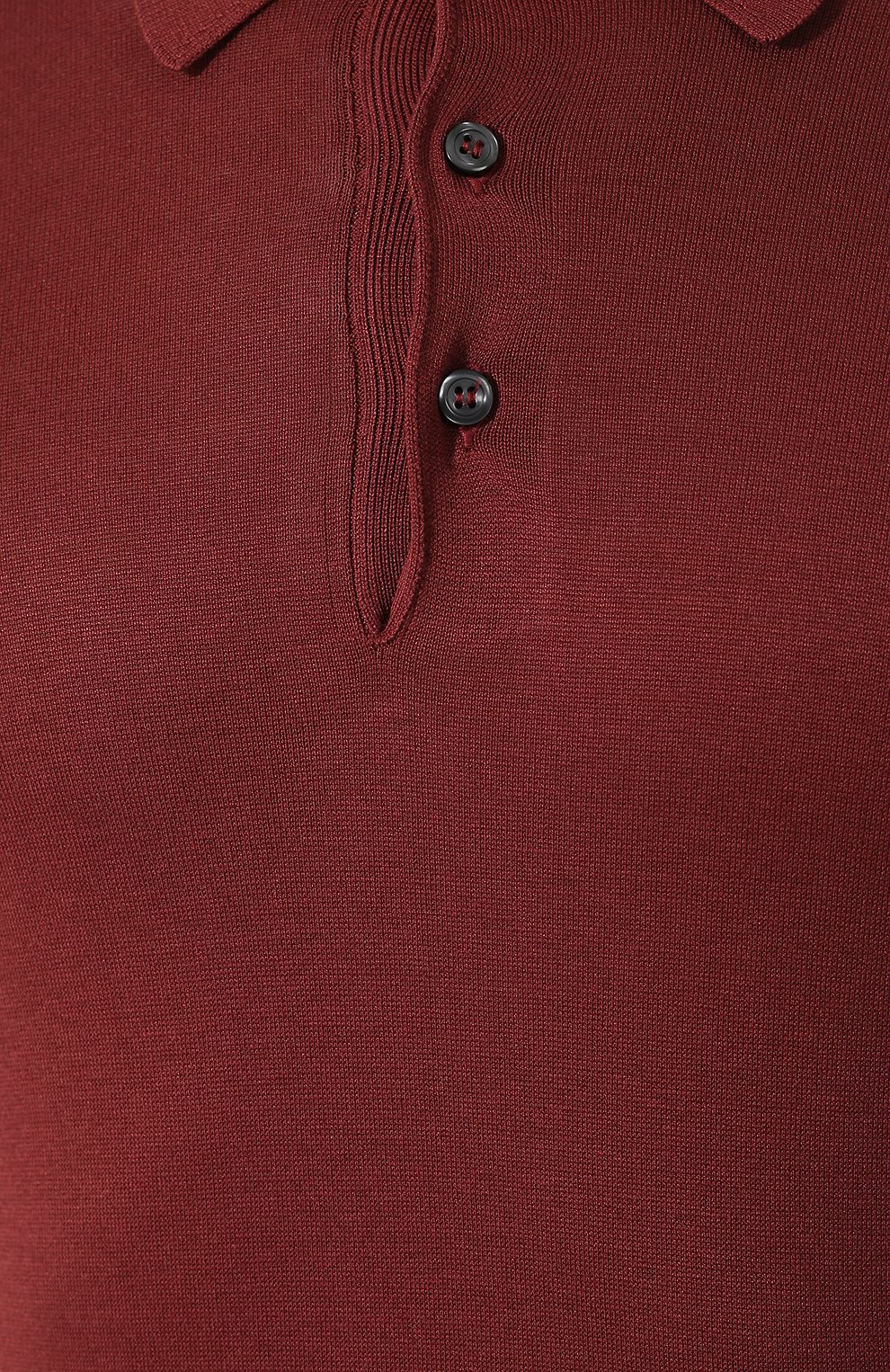 Шелковое поло ANDREA CAMPAGNA бордового цвета по цене 26700 руб., арт. 43111/23503*, фото 5 Шелковое поло ANDREA CAMPAGNA, арт. 43111/23503*, фото 5