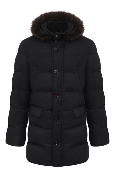 Мужская пуховик barbieri-ll с меховой отделкой MOORER, арт. IREIBRA-LL_SET1