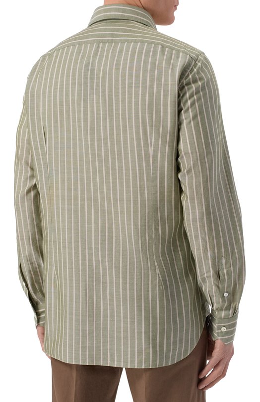 Рубашка из лиоцелла и хлопка Giampaolo 608/TS44348 Зелёный  608/TS44348 Фото 4