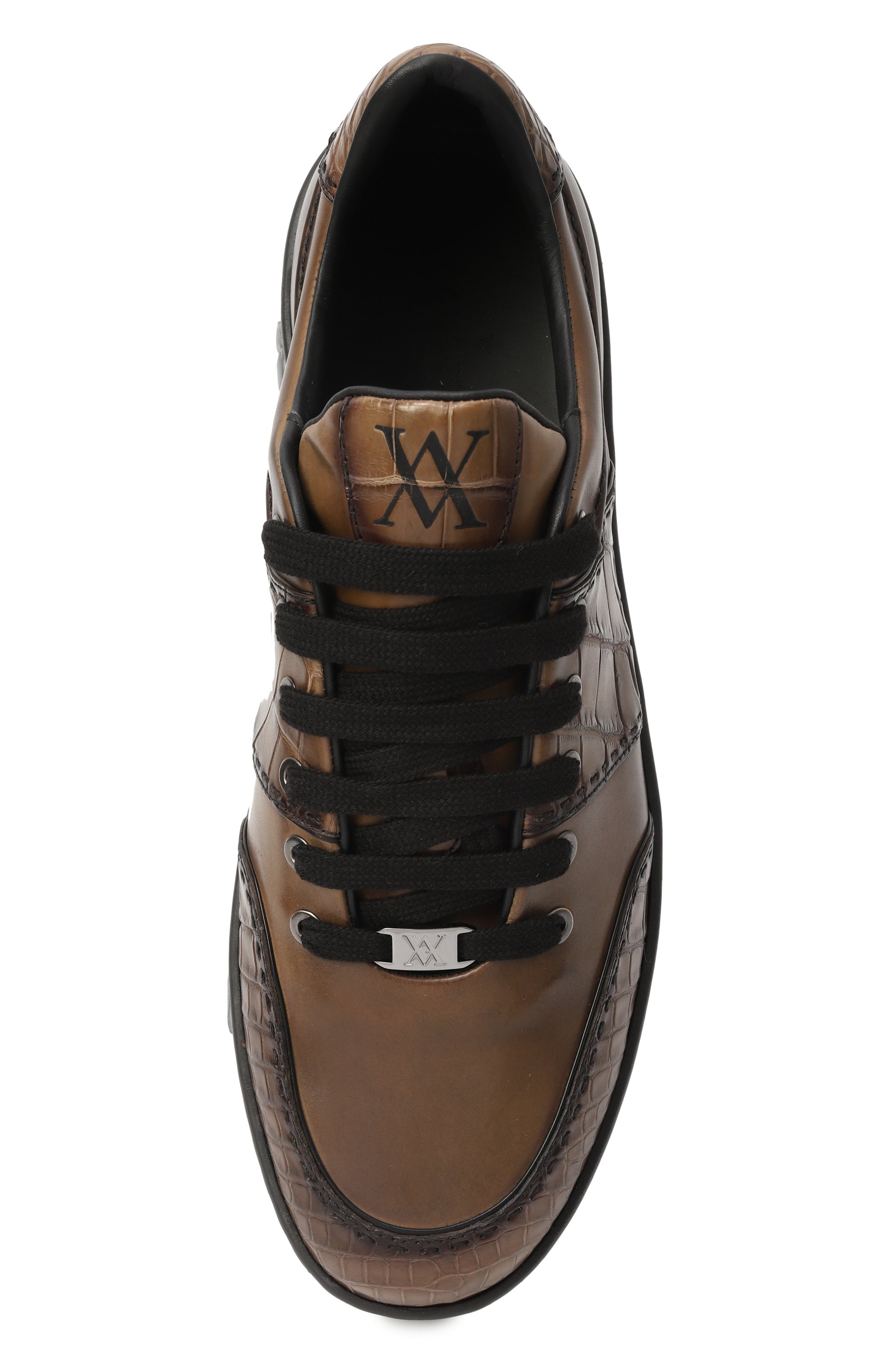 Кожаные кеды edge с отделкой из аллигатора ARTIOLI, арт. 0S892, фото 6