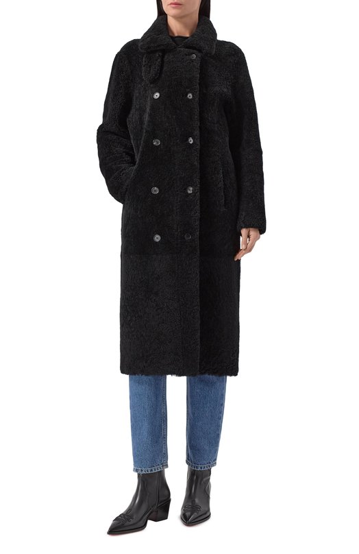 Дубленка из овчины Addicted MK330L Чёрный  MK330L Фото 3