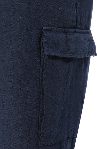 Льняные шорты MC2 SAINT BARTH темно-синего цвета по цене 15800 руб., арт. STBM/MARSEILLE/00194D, фото 5 Льняные шорты MC2 SAINT BARTH, арт. STBM/MARSEILLE/00194D, фото 5