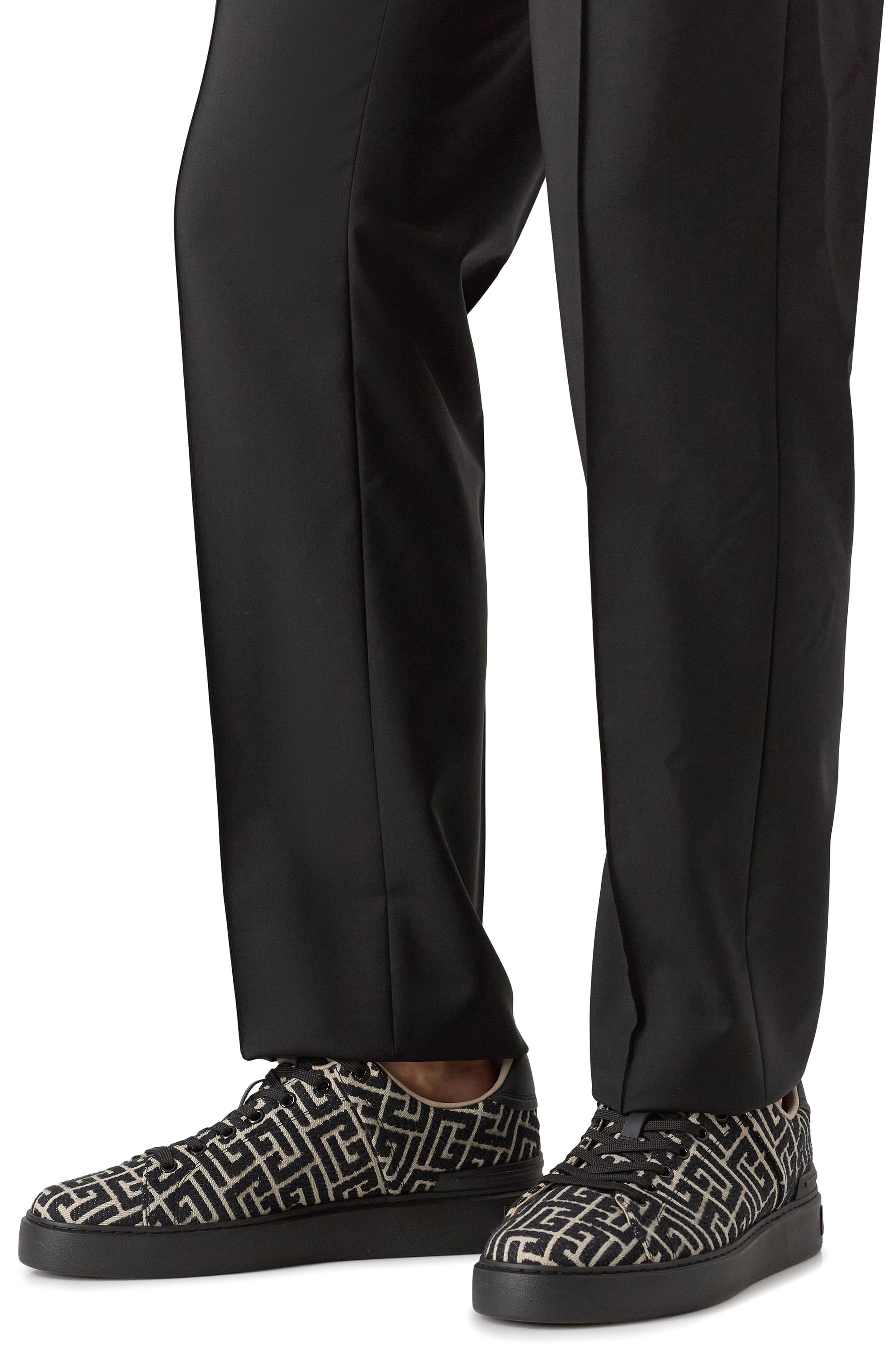 Текстильные кеды b-court BALMAIN, арт. FM1VI288/TJCM, фото 3