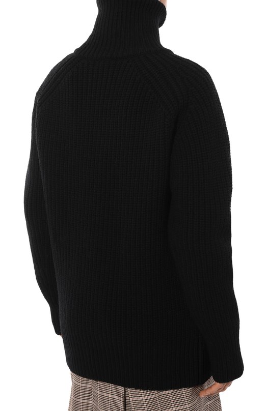 Шерстяной свитер Dries Van Noten 242-011233-9706 Чёрный  242-011233-9706 Фото 4