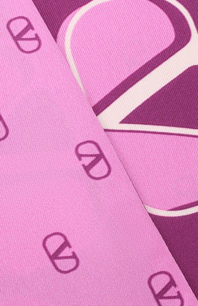 Шелковая повязка на голову VALENTINO розового цвета по цене 24250 руб., арт. XW2E6017/IHN, фото 4 Шелковая повязка на голову VALENTINO, арт. XW2E6017/IHN, фото 4