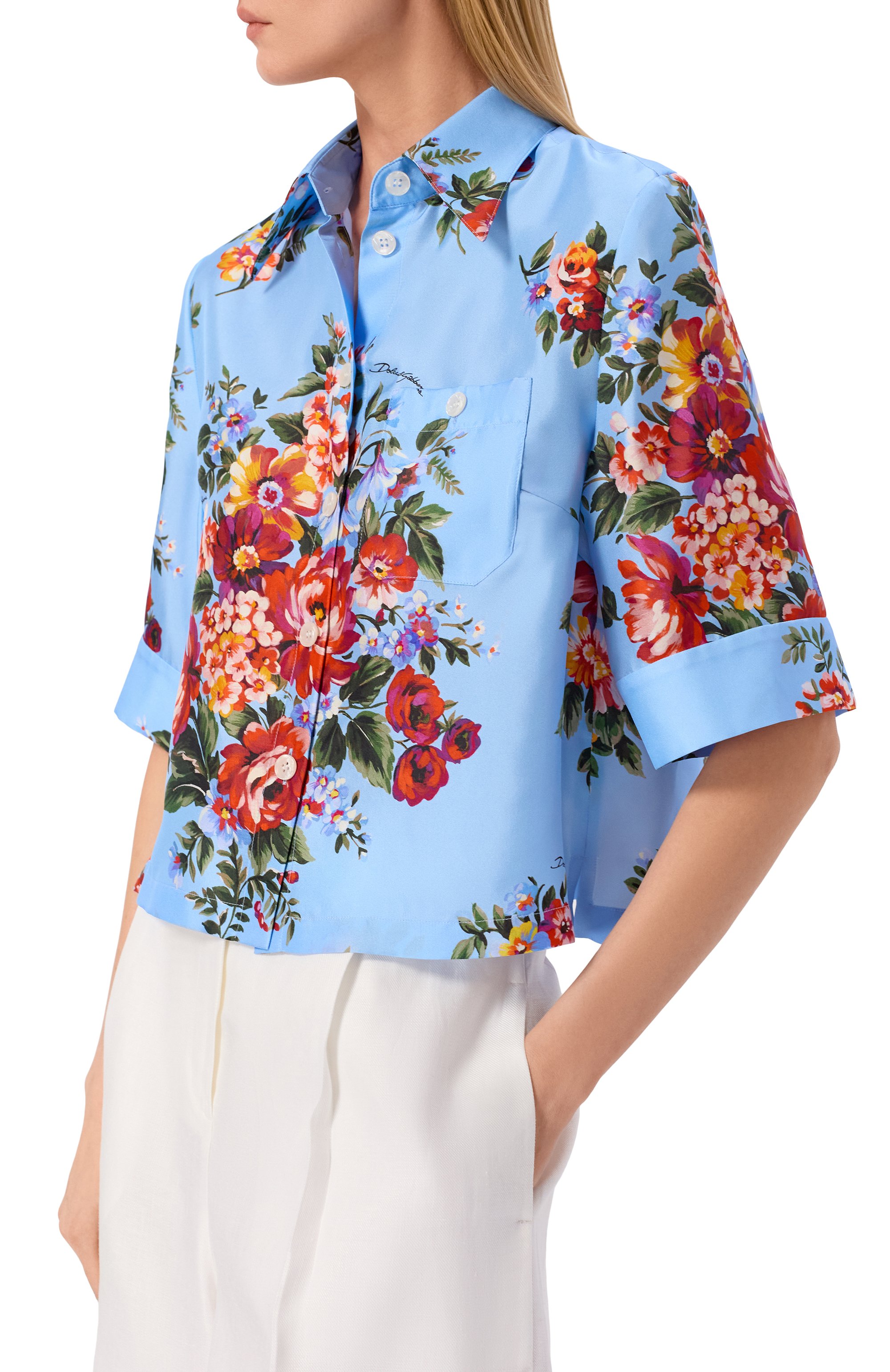 Шелковая рубашка DOLCE & GABBANA, арт. F5T50T/IS11I, фото 3