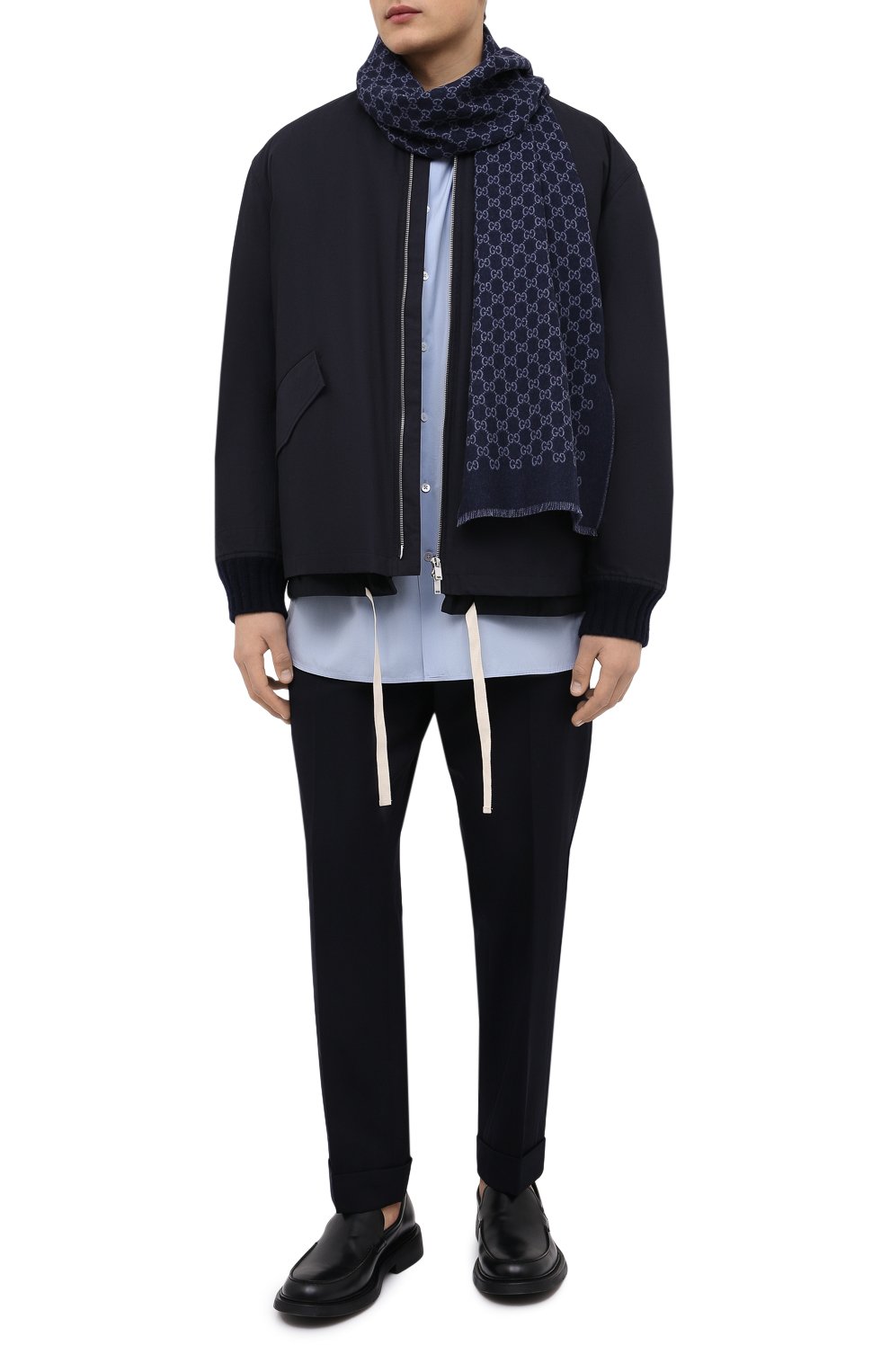 Шерстяной шарф GUCCI, арт. 391246/4G200, фото 2