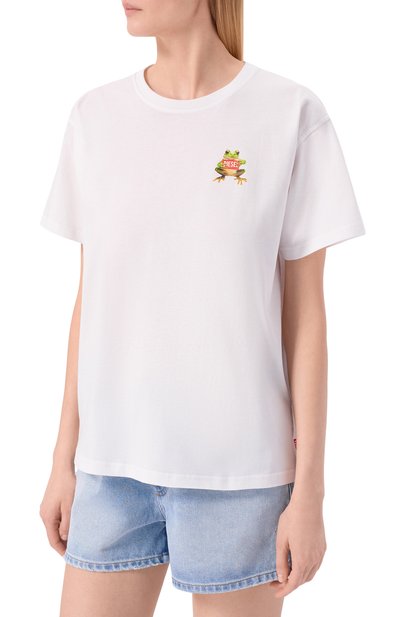 Хлопковая футболка DIESEL, арт. A21921/0JMBD, фото 3