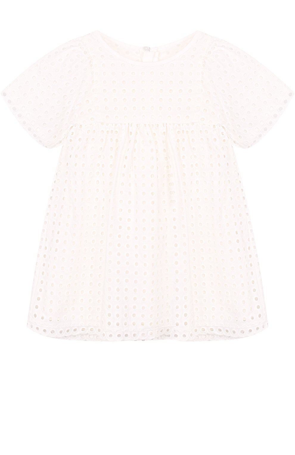 Хлопковое мини-платье с перфорацией CHLOÉ, арт. C12677/2A-5A, фото 1
