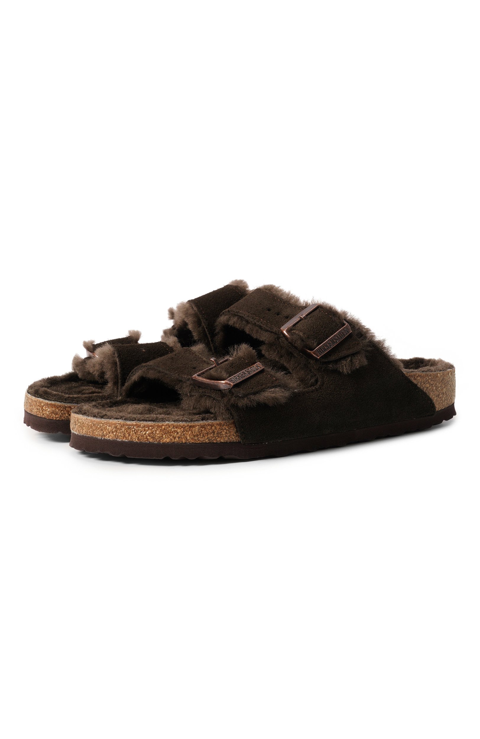 Замшевые шлепанцы arizona shearling BIRKENSTOCK, арт. 1020528, фото 1