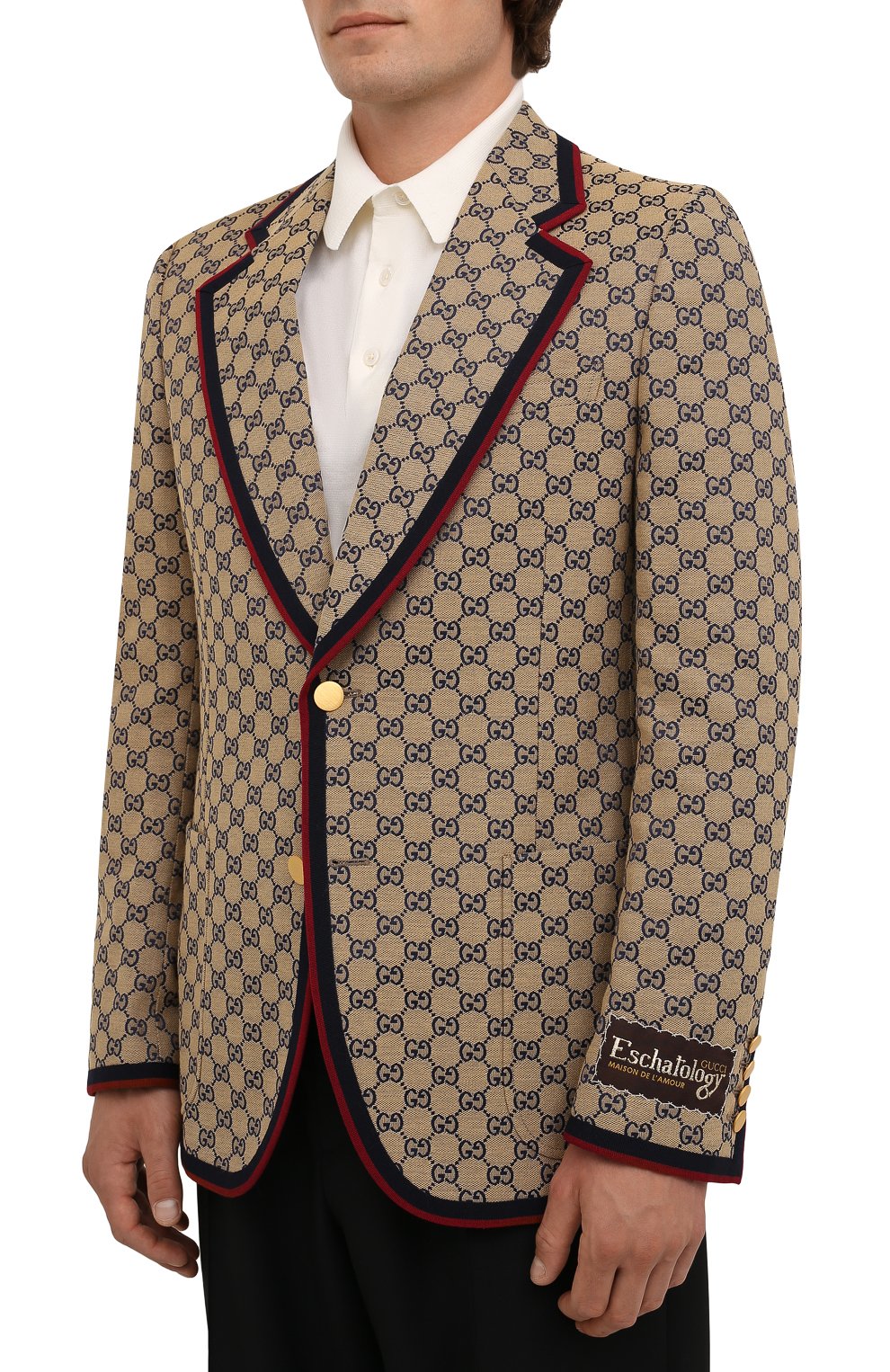 Хлопковый пиджак GUCCI, арт. 654922/ZKU09, фото 3
