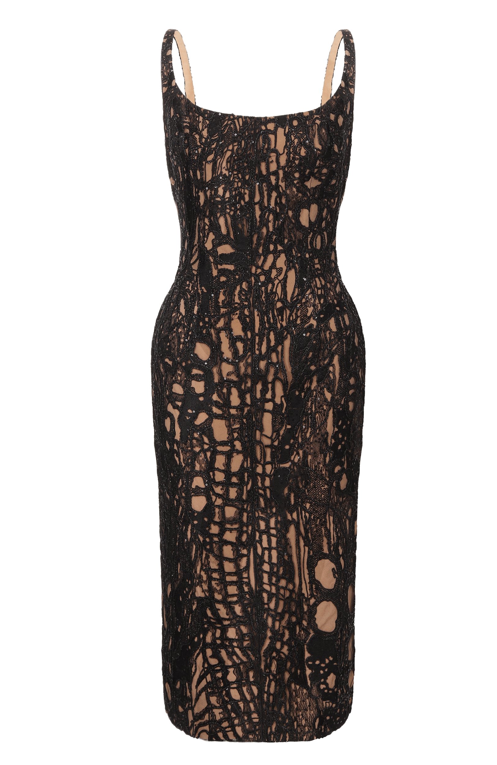 Платье с отделкой пайетками ELIE SAAB черного цвета по цене 599500 руб., арт. D1329NP26/YA067, фото 1 Платье с отделкой пайетками ELIE SAAB, арт. D1329NP26/YA067, фото 1
