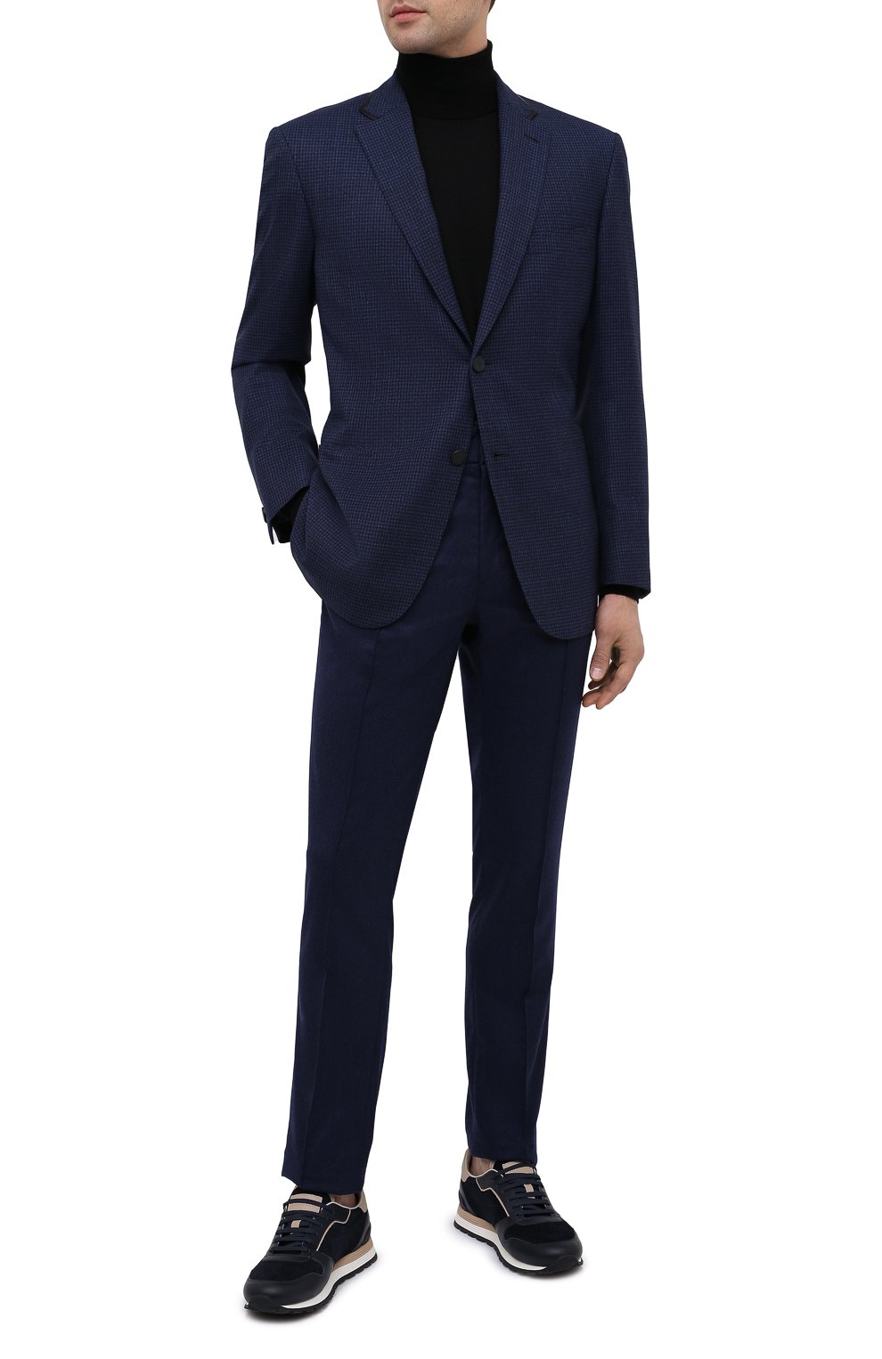 Шерстяной пиджак BRIONI темно-синего цвета по цене 518500 руб., арт. RGQ00L/09A6I/D0R0TE0, фото 2 Шерстяной пиджак BRIONI, арт. RGQ00L/09A6I/D0R0TE0, фото 2