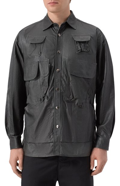 Кожаная рубашка GIORGIO BRATO, арт. GU25S24004NAPSTM, фото 3