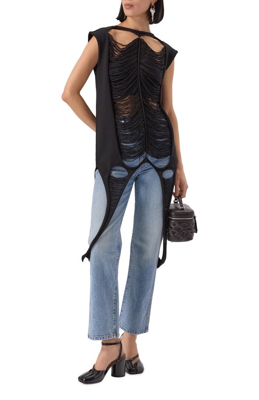 Шерстяной топ Rick Owens R001E7656/KGRIDM Чёрный  R001E7656/KGRIDM Фото 2