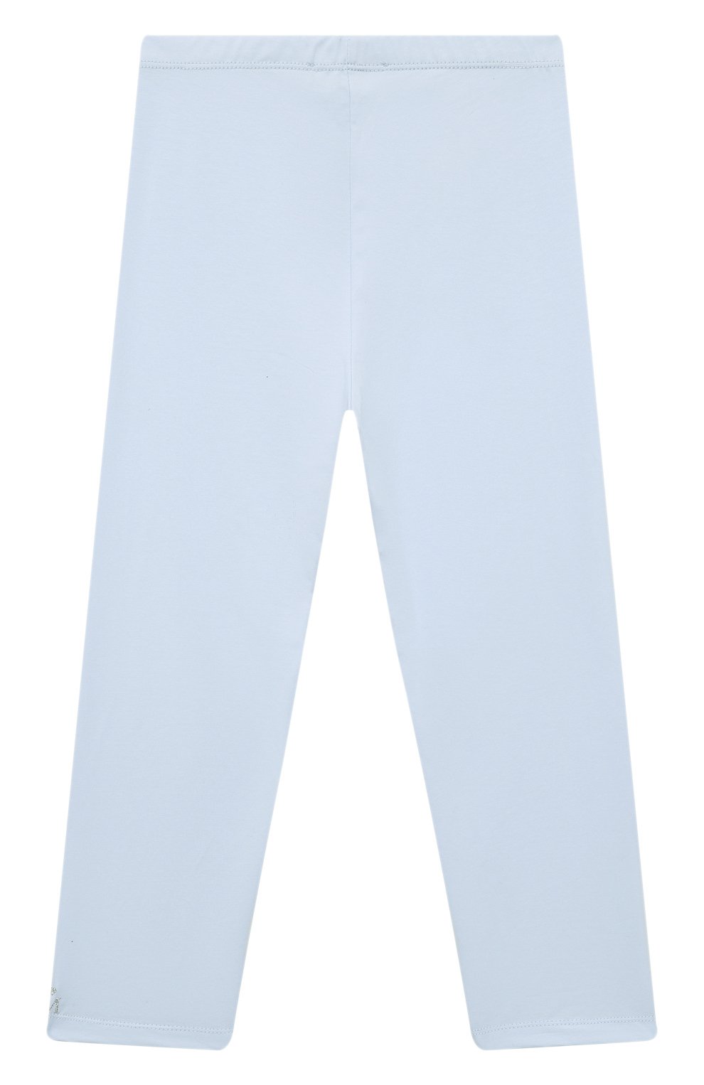 Хлопковые легинсы MONNALISA голубого цвета по цене 3785 руб., арт. 17ALEG, фото 1 Хлопковые легинсы MONNALISA, арт. 17ALEG, фото 1