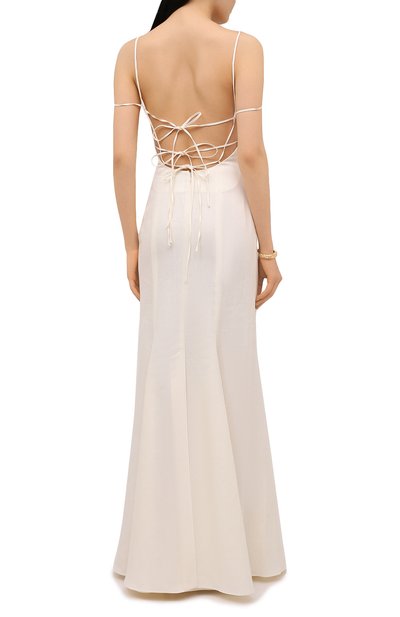 Льняное платье JACQUEMUS, арт. 211DR20/101110, фото 4