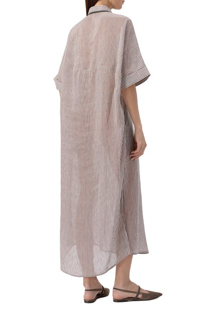 Туника изо льна и шелка BRUNELLO CUCINELLI, арт. MP756AFR71, фото 4