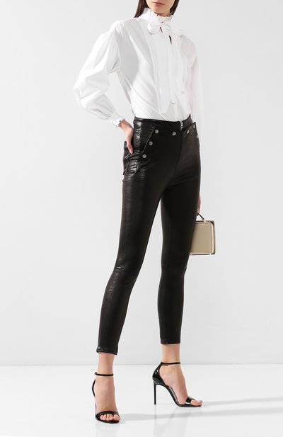 Кожаные брюки RAG AND BONE черного цвета по цене 128500 руб., арт. W2593L034BLK, фото 2 Кожаные брюки RAG AND BONE, арт. W2593L034BLK, фото 2