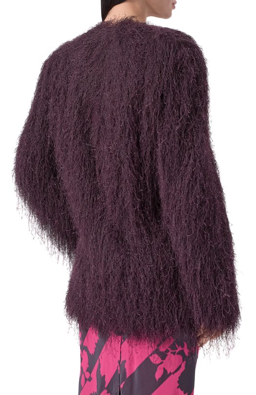 Полупальто Dries Van Noten 010263/3038 Фиолетовый  010263/3038 Фото 4