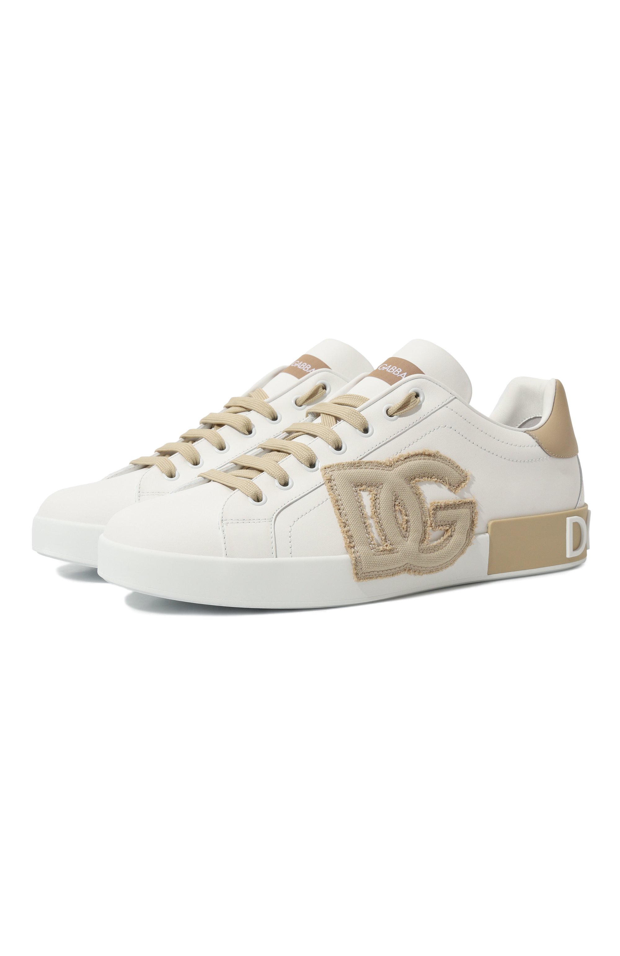 Кожаные кеды portofino DOLCE & GABBANA, арт. CS1772/AT390, фото 1