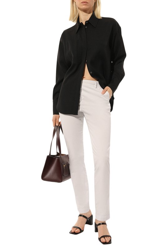 Хлопковые брюки Giorgio Armani 3SHPP0UX/T03B3 Белый  3SHPP0UX/T03B3 Фото 2